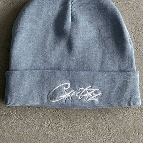 Touca Corteiz “Demon Embroidered Beanie” ( Azul )