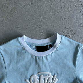 Conjunto Syna World Verão Feminino ( Branco e Azul )