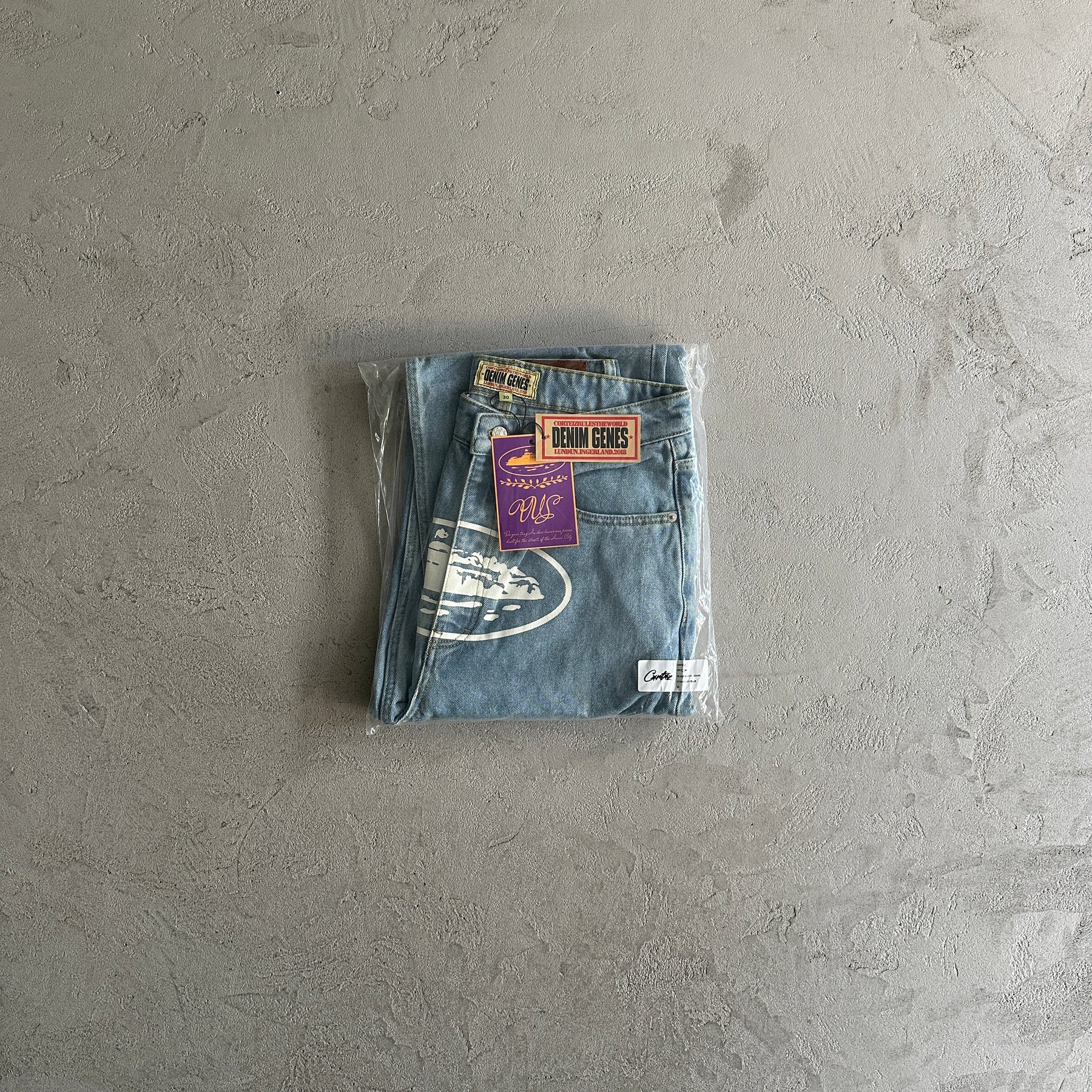 Calça Baggy Corteiz “Cr Island” ( Cinza )