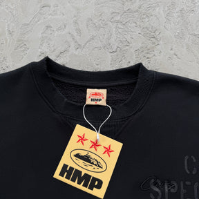 Conjunto Corteiz “HMP Stencil Crewneck” ( Preto )