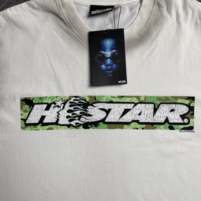 Camisa Hellstar “Box Logo Camo” ( Branca )