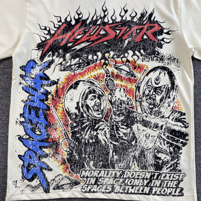Camisa Hellstar “Morality doesn't exist in space only in the spaces between people"