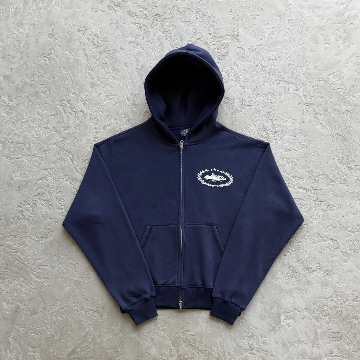 Conjunto Corteiz “Cortears Royale Zip” (Navy)