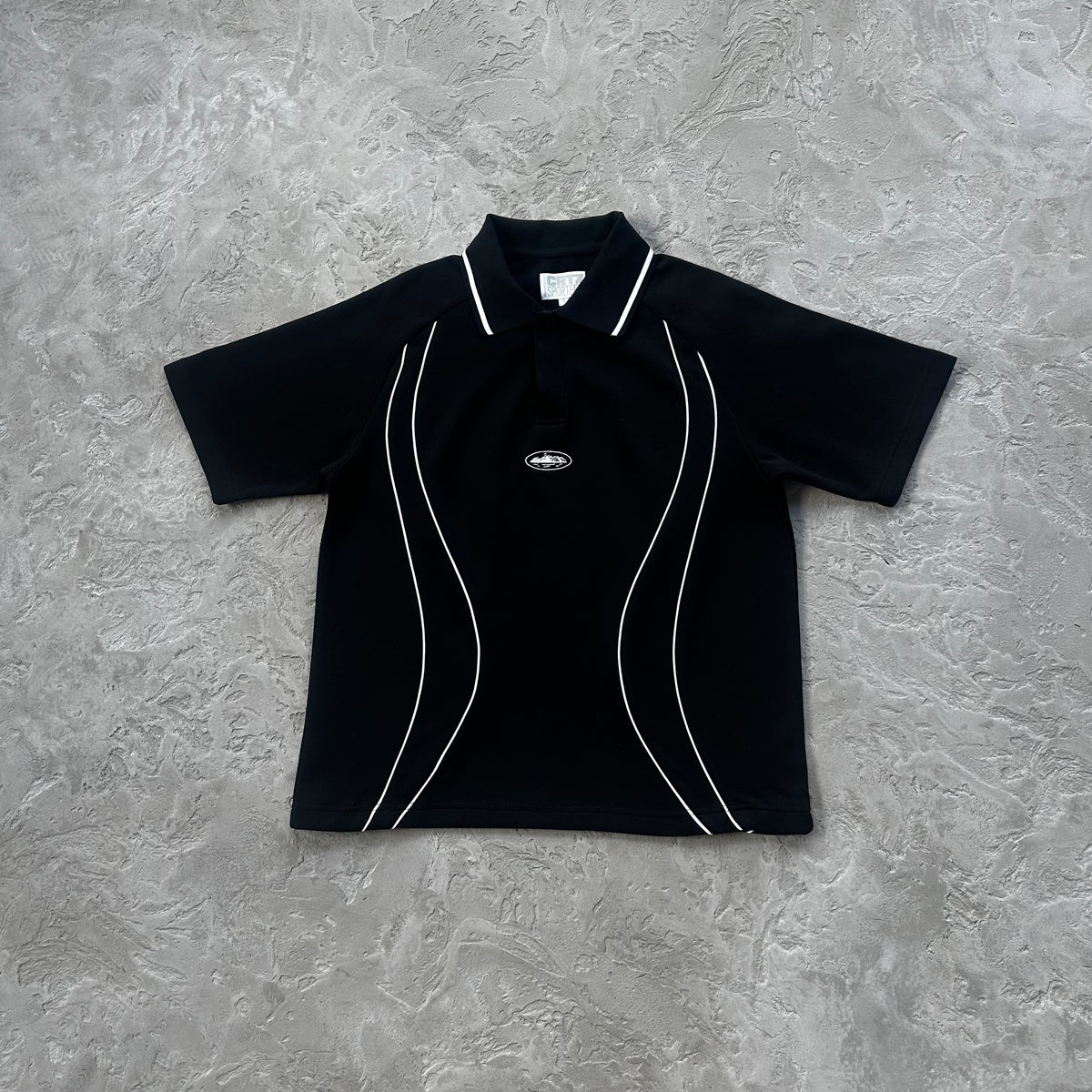 Conjunto Corteiz “Island Pique Polo Set” ( Preto )