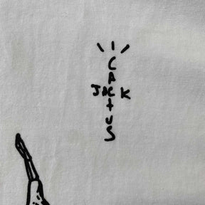 Camisa Cactus Jack “Football Skeleton” ( Branca )