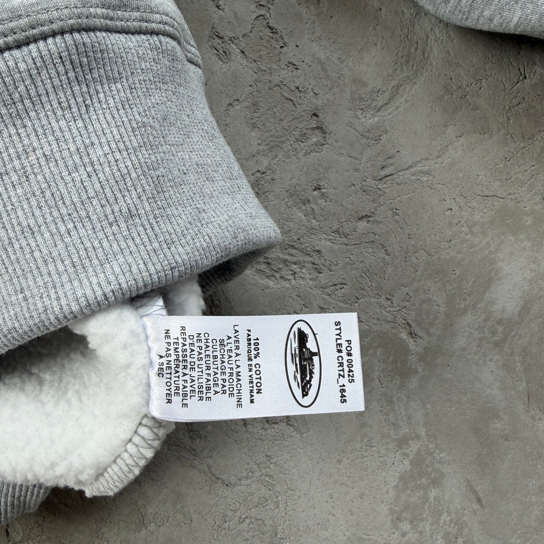 Sueter Corteiz “Mini Island Crewneck” ( Cinza )