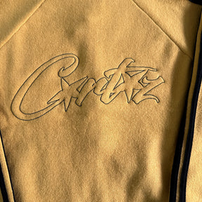 Casaco Corteiz “Knit Zip Up” ( Amarelo com Preto )