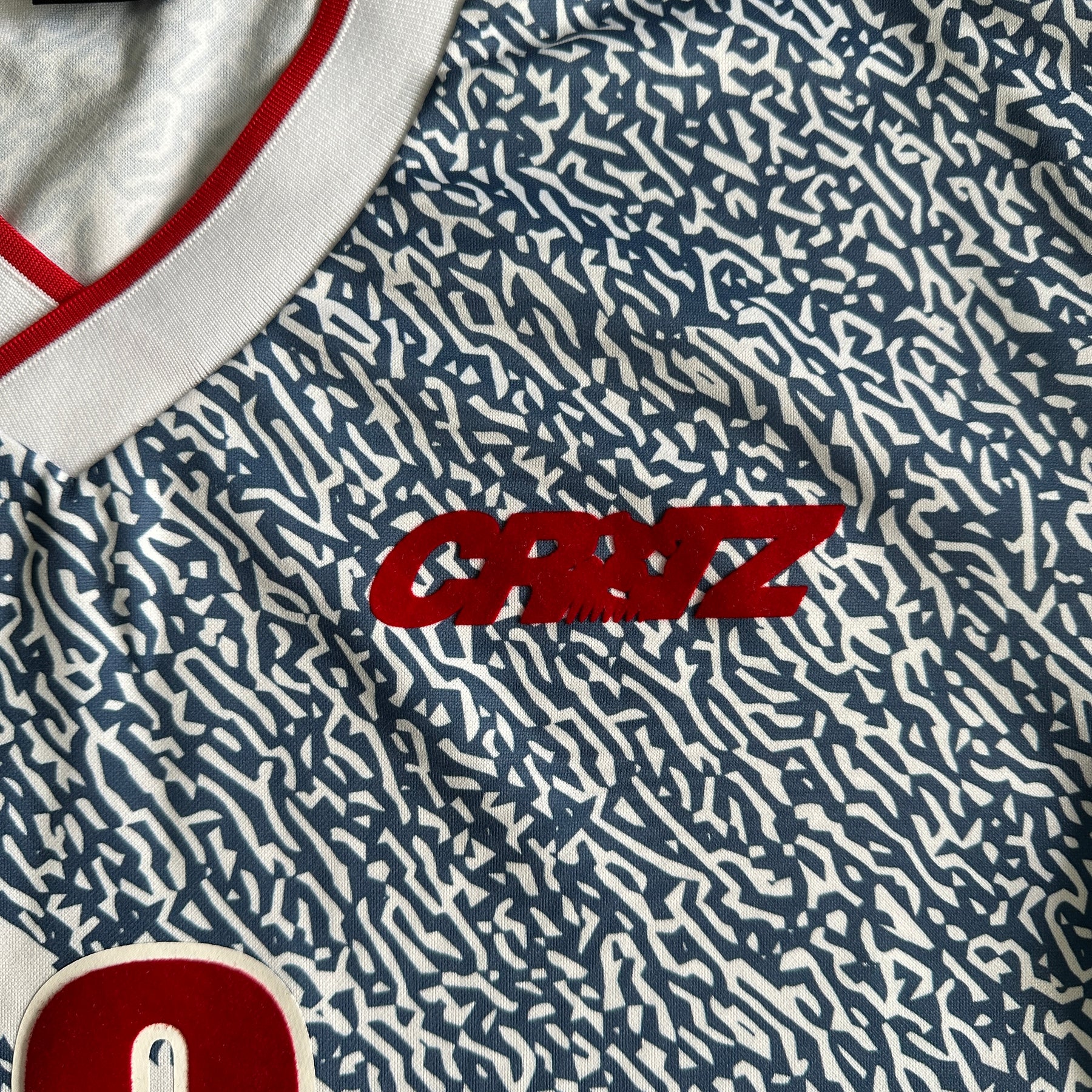 Camisa Corteiz “Printed” ( Branco e Azul )