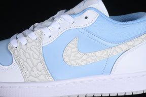 Air Jordan 1 Low “Blue Tint Elephant Print”