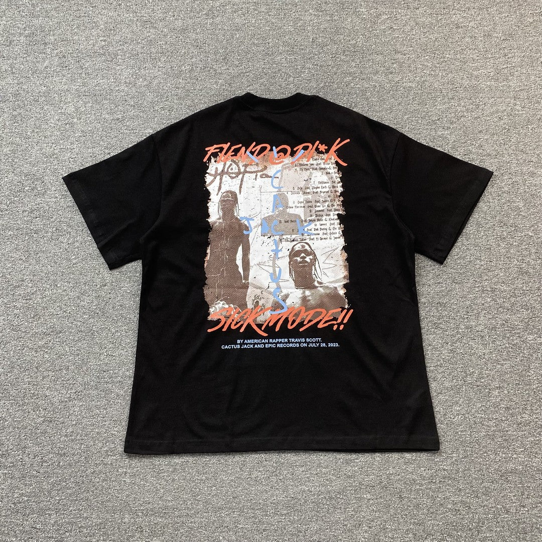 Camisa Cactus Jack ”Sick Mode” ( Preta )