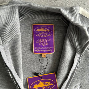 Sueter Corteiz “Knit Zip up” ( Cinza )