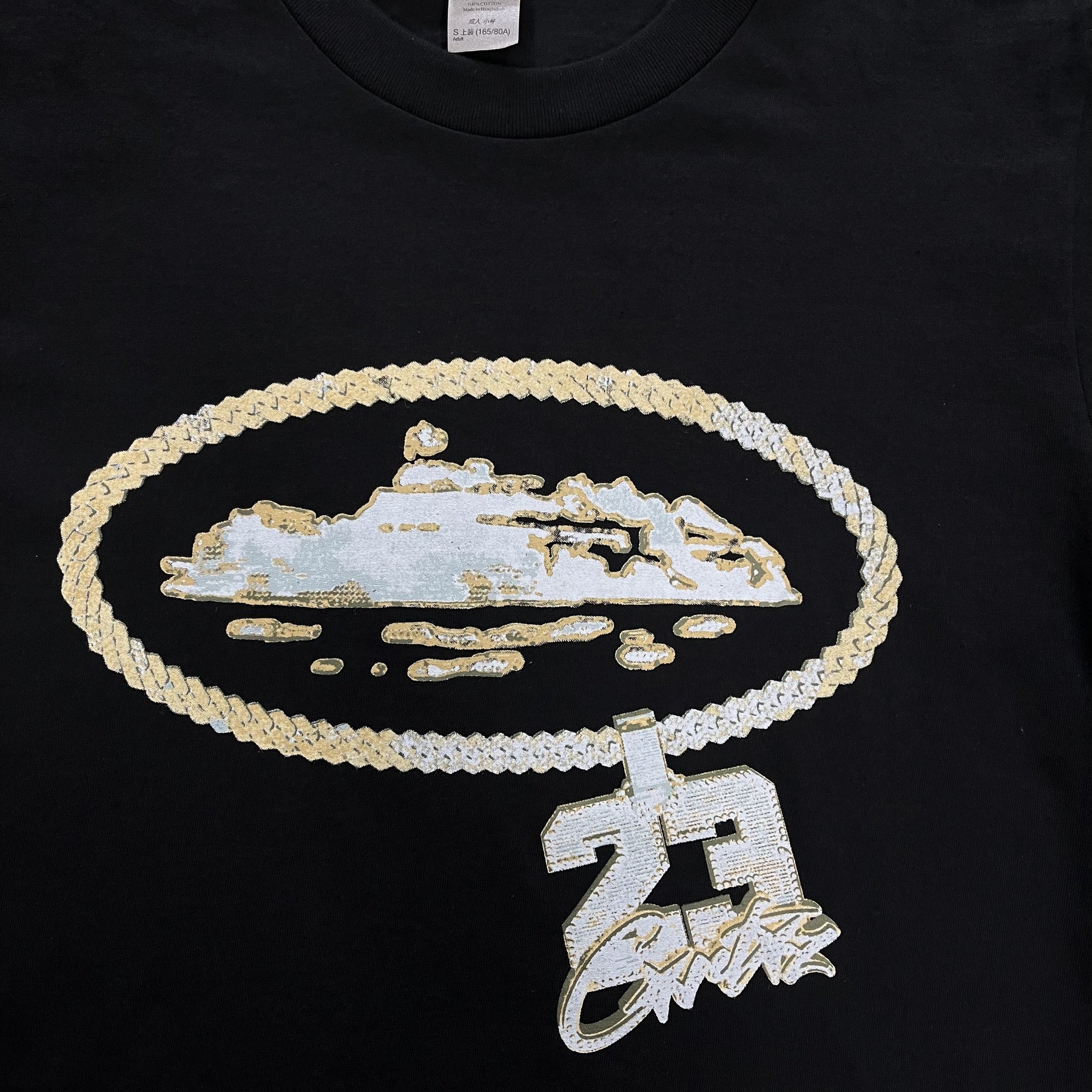 Camisa Corteiz X Central cee “23” ( Black )