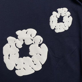 Camisa Denim Tears (Azul escuro com Branco)