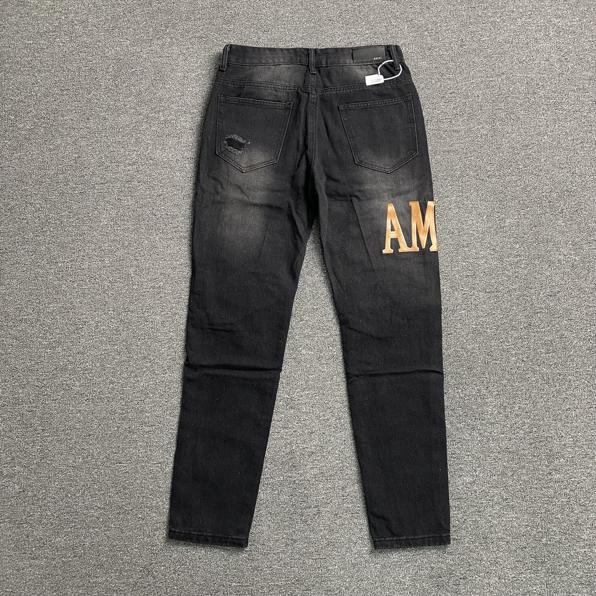 Calça Amiri “Leather Stitch” ( Preta )