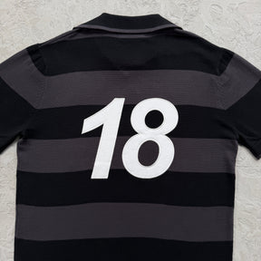 Camisa Jersey Corteiz “Striped knit jersey” ( Preto )