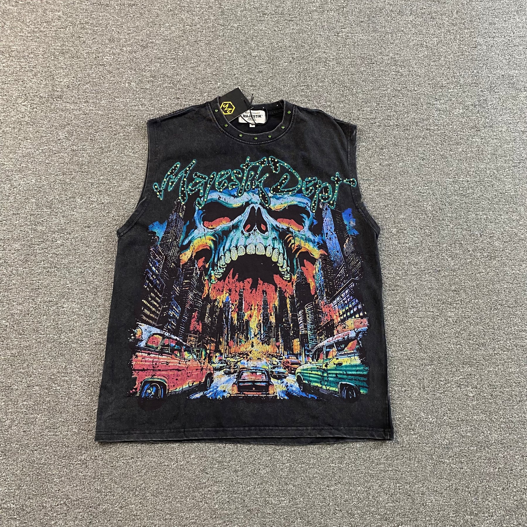 Camisa Majestik “Skull and City”