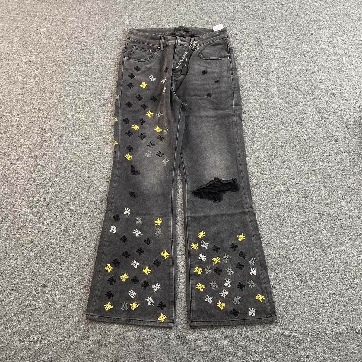 Calça Amiri “Quad Embroidered” ( Preta )