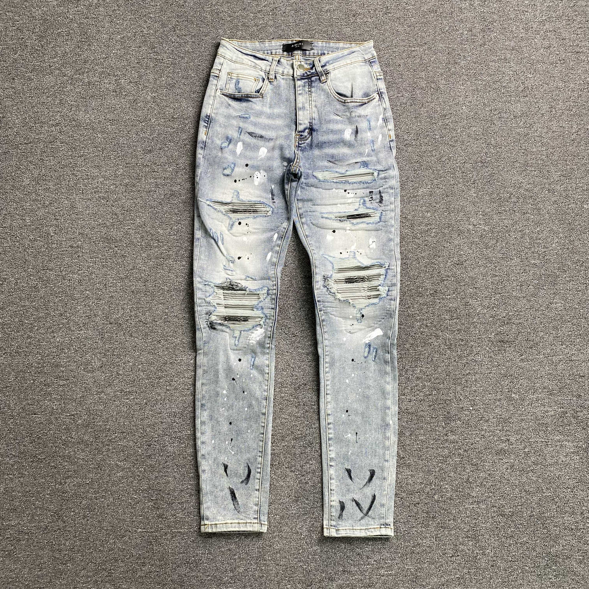 Calça Amiri “Destroyed” ( Azul )