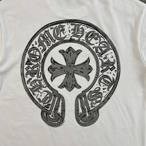 Camisa Chrome Hearts “Horseshoe Logo Pocket” ( Branca )