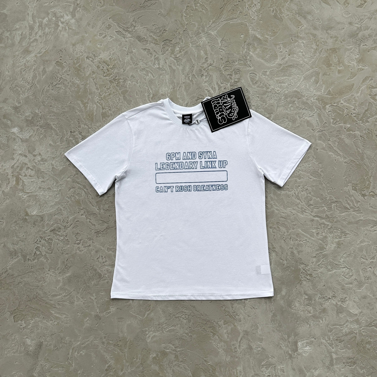 Camisa Syna World X 6PM “Can't Rush Greatness” ( Branca )