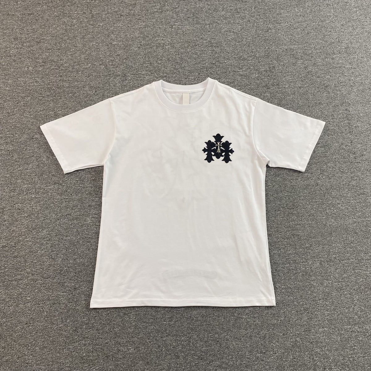 Camisa Chrome Hearts “24ss Leather Patch Cross” ( Branca )