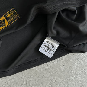 Camisa Corteiz ”Panel” ( Preta com Branca )