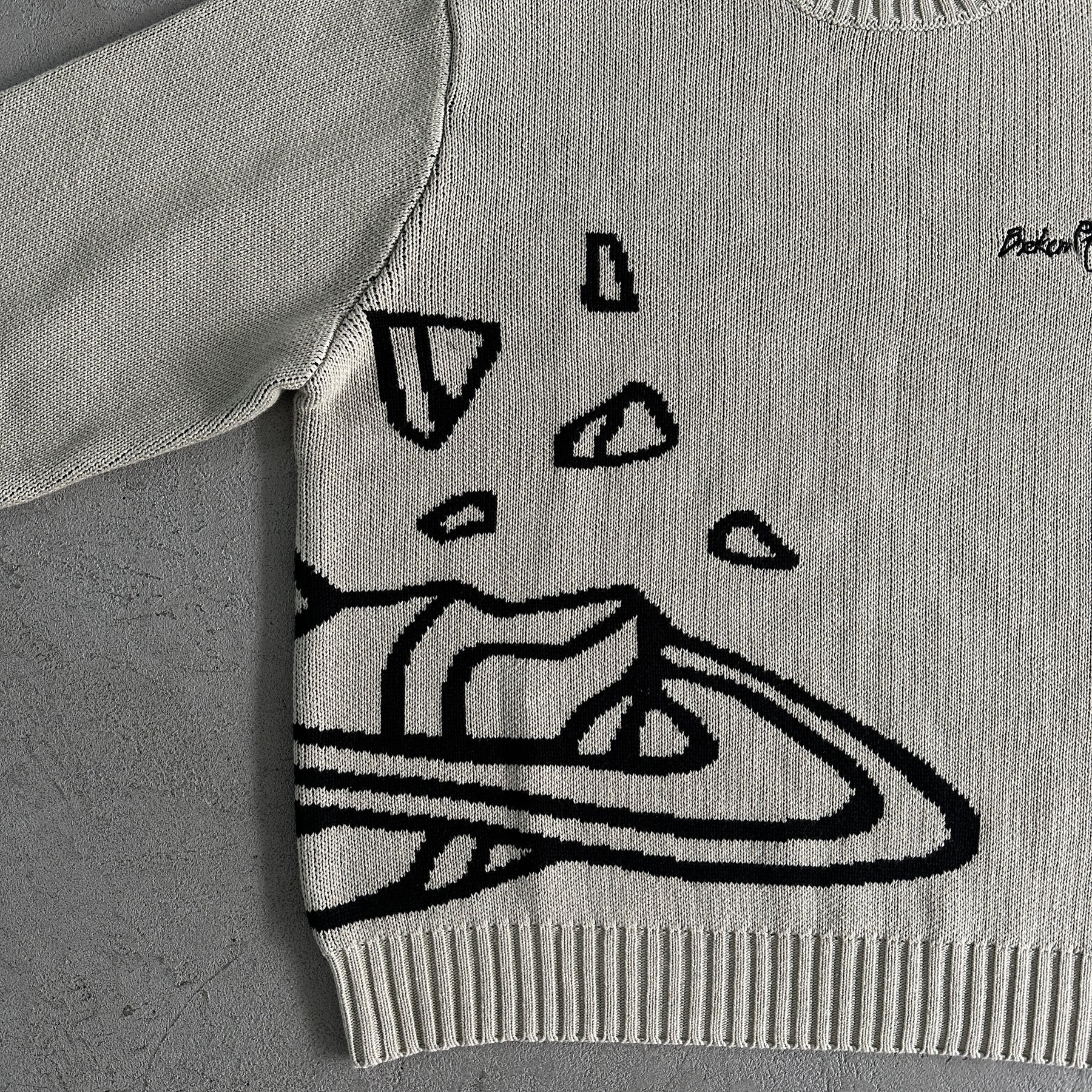 Sueter Broken Planet “Knit sweater forest” ( Branco )