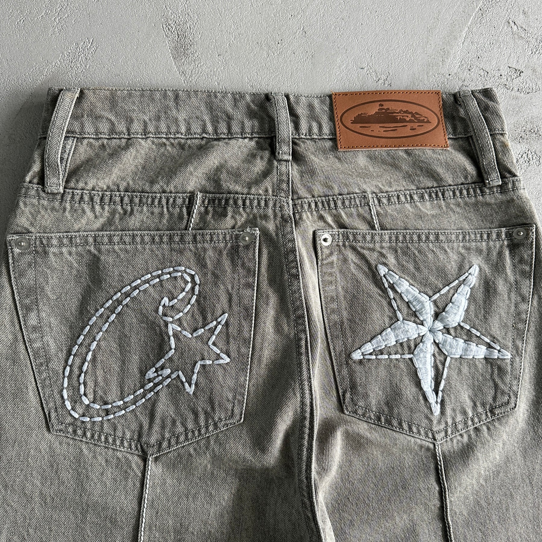 Calça Corteiz “C-Star” ( Cinza )