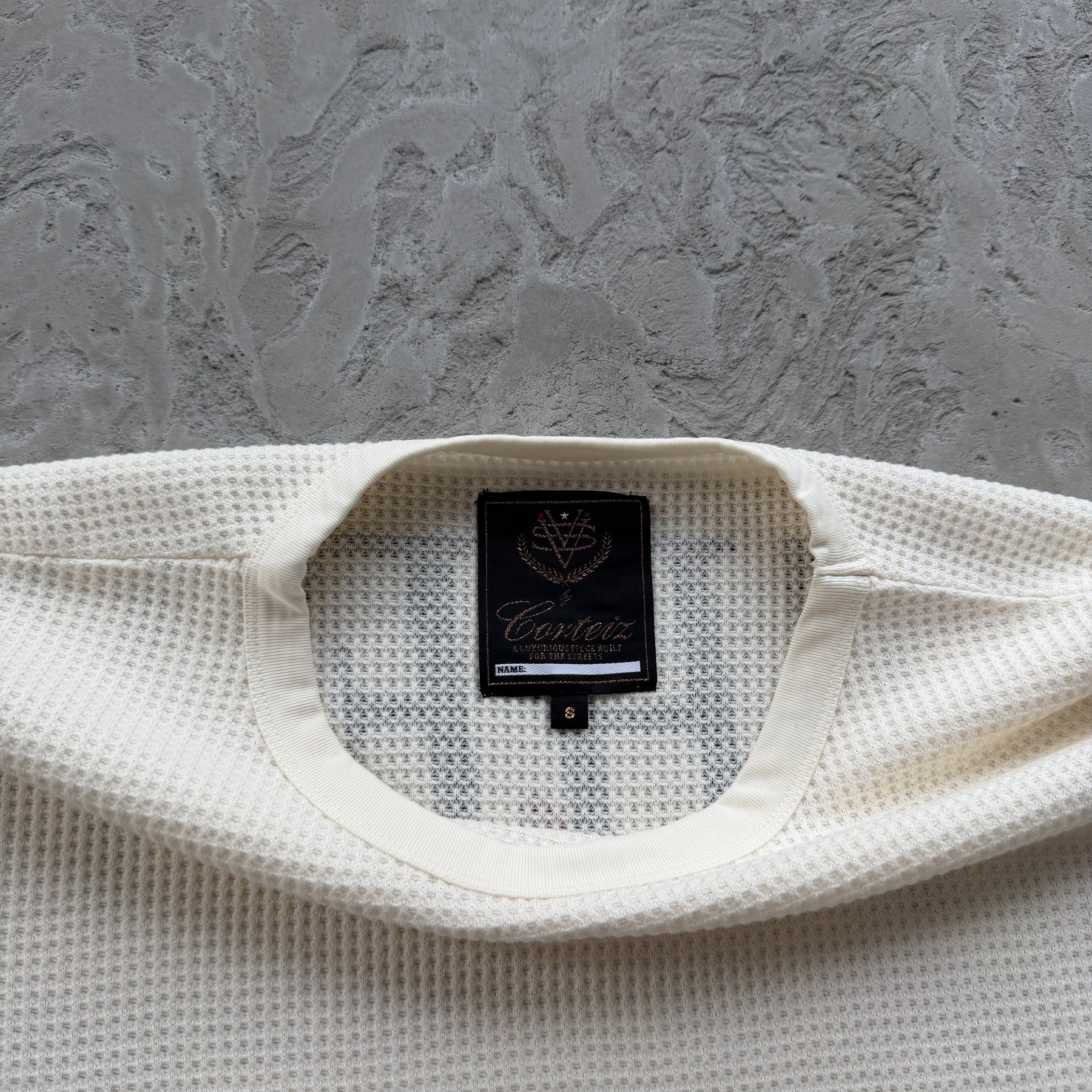 Sueter Corteiz “Worldwide Waffle Thermal” ( Branco )