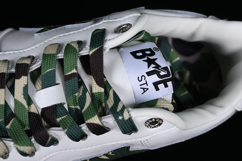 BAPE STA “White ABC Camo Green”